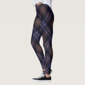 Leggings Jacquard écossais Tartan bleu foncé (Gauche)