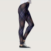 Leggings Jacquard écossais Tartan bleu foncé (Droite)
