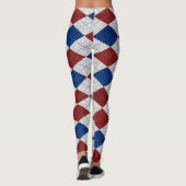 Leggings Jacquard rouge, blanc, bleu 4 juillet Parties scin (Dos)
