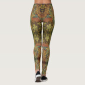 Leggings Jacquard victorien à feuilles de paon et de chêne (Dos)