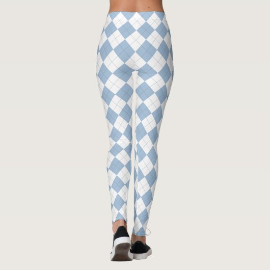 Leggings Jacquards bleus (Dos)