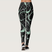 Leggings jade grise et motif de loopy gris (Dos)