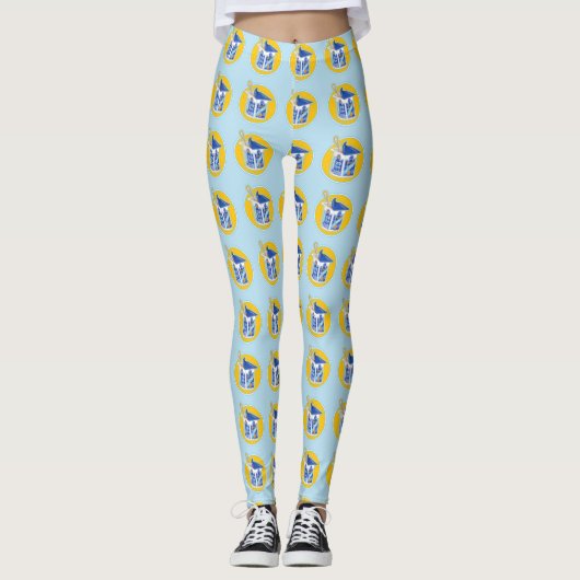 Leggings J'adore le yaourt d'abricot (Devant)