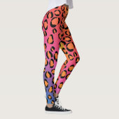 Leggings Jaguar, Poster de animal Jaguar, léopard arc-en-ci (Droite)