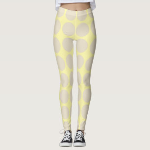 Leggings Jaguettes de points neutres en crème d'ivoire