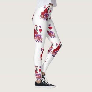 Leggings J'Ai Besoin D'Un Perroquet De Coeur