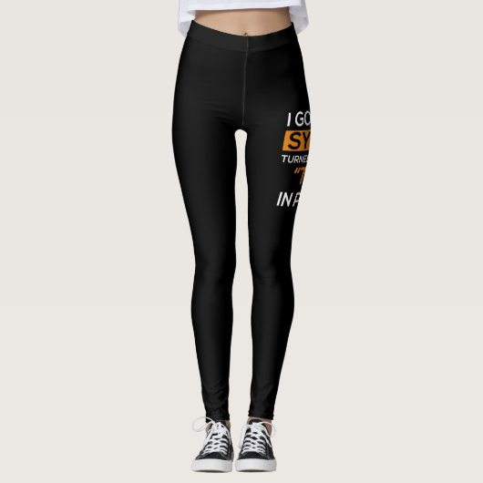 Leggings J'Ai Googlé Mes Symptômes Il S'Est Avéré Que J'Ava (Devant)