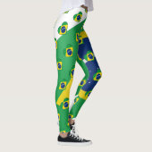 Leggings J'aime des couleurs brésiliennes de drapeau du (Droite)
