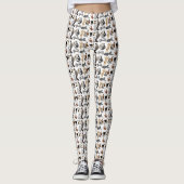 Leggings J'aime des guêtres de chats (Devant)