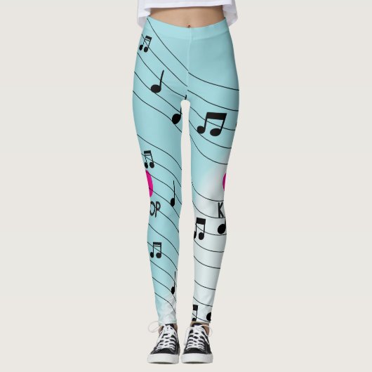 Leggings J'aime K pop (Devant)