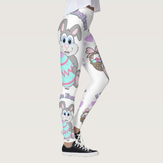 Leggings J'Aime Le Lapin De Pâques (Droite)