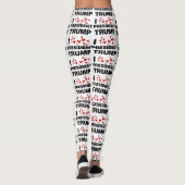 Leggings J'aime les coeurs du président Trump (Dos)