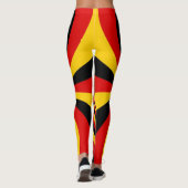 Leggings J'aime l'impression d'art des couleurs du drapeau  (Dos)