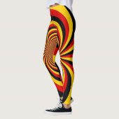 Leggings J'aime l'impression d'art des couleurs du drapeau  (Gauche)