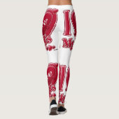 Leggings J'aime mes BFFs Coeurs rouges (Dos)