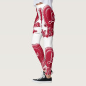 Leggings J'Aime Mon Cousin Coeurs Rouges (Gauche)