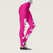 Leggings J'Aime Mon Hubby Rose Cute Girly Chic (Droite)
