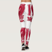 Leggings J'Aime Mon Papa Coeurs Rouges (Dos)