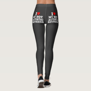 Leggings J'Aime Mon Petit Amis Autiste Chaud