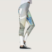 Leggings J'aime pêcher dans les femmes bleues (Droite)