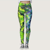 Leggings Jamaïcain Arbres J001 (Devant)