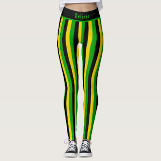 Leggings Jamaican Island Vibes Striped