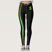 LEGGINGS JAMAÏQUE DRAPEAU BLACK LEGINGS HAVIC ACD (Devant)