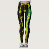 LEGGINGS JAMAÏQUE DRAPEAU BLACK LEGINGS HAVIC ACD (Devant)