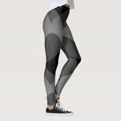 Leggings Jambes abstraites foncées (Droite)