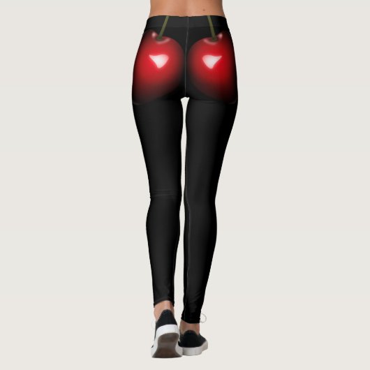 Leggings Jambes amusantes avec Red Sweet Chery (Dos)