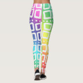 Leggings Jambes arc-en-ciel Abstraites (Dos)