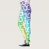 Leggings Jambes arc-en-ciel Abstraites (Gauche)