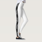 Leggings Jambes blanches, pantalons de yoga, vêtements acti (Droite)