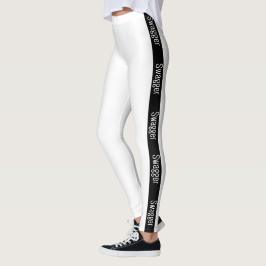 Leggings Jambes blanches, pantalons de yoga, vêtements acti (Gauche)