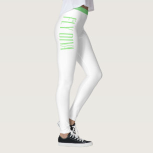 Leggings Jambes blanches, pantalons de yoga, vêtements acti