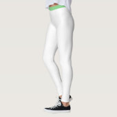 Leggings Jambes blanches, pantalons de yoga, vêtements acti (Gauche)