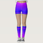 Leggings Jambes Bleues Violettes Faux Chaussettes Shorts Vo<br><div class="desc">Vos Couleurs - Purple Blue Neon Couleur Drôle Leggings avec Faux Shorts et Chaussettes - Choisissez / ajoutez vos couleurs arrière - plans et rayées préférées /ou texte ! Conception par MIGNED. S'il vous plaît voir mes autres projets / dessins. Bonne chance - Soyez heureux :)</div>