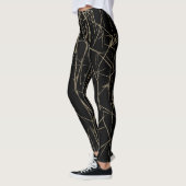 Leggings Jambes brossées Abstraites par Joya Eve (Gauche)