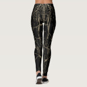 Leggings Jambes brossées Abstraites par Joya Eve (Dos)