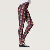 Leggings Jambes d'ananas rouges funky (Droite)