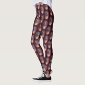 Leggings Jambes d'ananas rouges funky (Gauche)