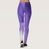 Leggings Jambes d'art abstrait violet ultraviolet (Dos)