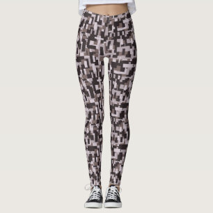 Leggings Jambes de camouflage Brown/rose