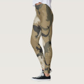Leggings Jambes de camouflage en reptile Brown (Gauche)
