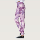 Leggings Jambes de camouflage violet (Gauche)