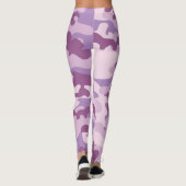 Leggings Jambes de camouflage violet (Dos)