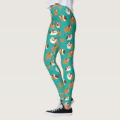 Leggings Jambes de cochons de Guinée mignonne (Gauche)