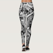 Leggings Jambes de femme bionique de pièces en métal (Dos)