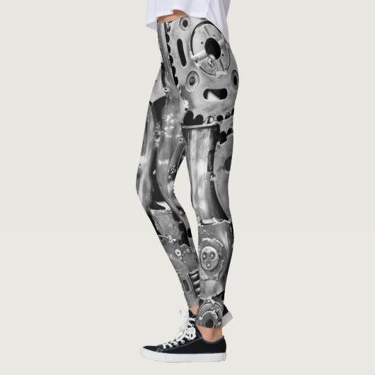 Leggings Jambes de femme bionique de pièces en métal (Gauche)