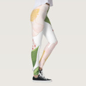 Leggings Jambes de femmes Bébé Cosmos rose sur blanc (Droite)